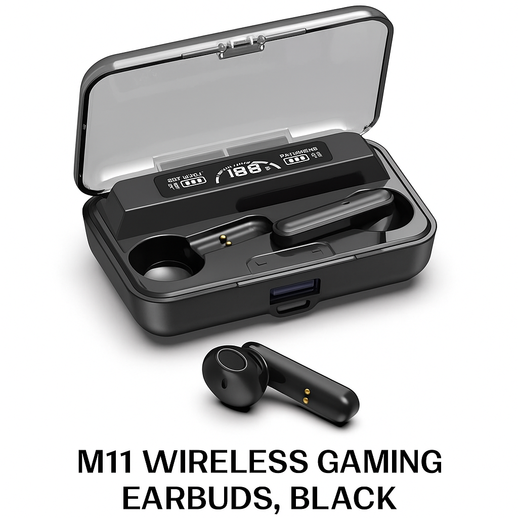 M11 Wireless Gaming Earbuds, Black
